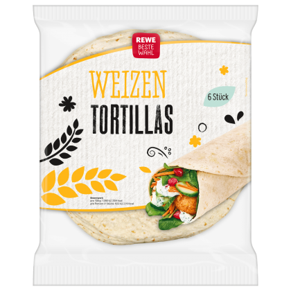 Lipii grau Tortilla 6buc Rewe 432g