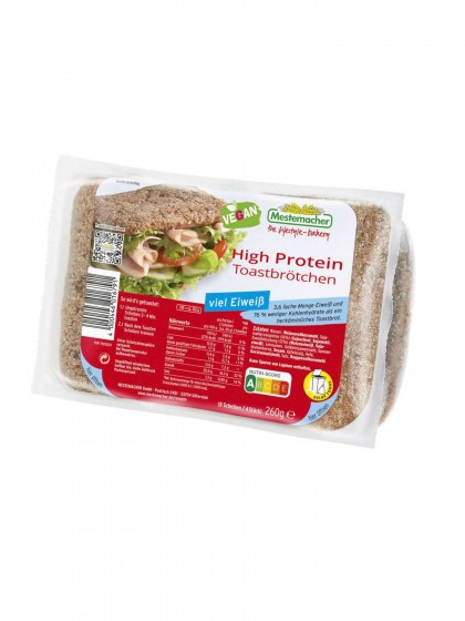 Chifle toast proteina 260g 4buc