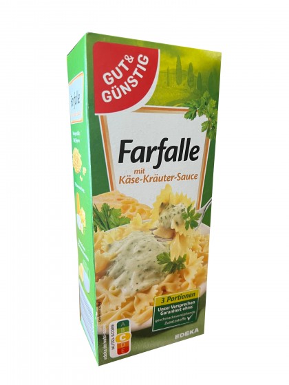Paste Farfalle sos branza verdeata gg