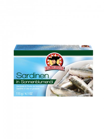 Sardine in ulei vegetal 115g