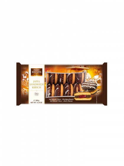 Biscuiti Jaffa Sandwich Ciocolata Cirese 380g