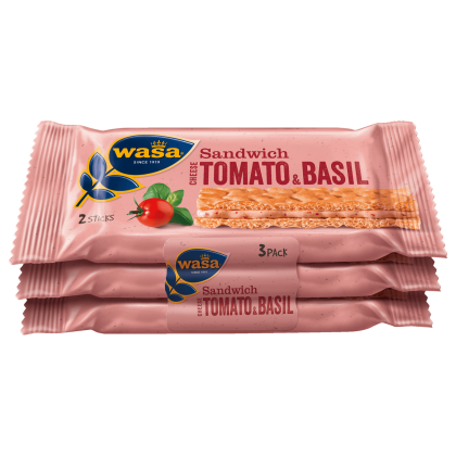 Wasa Sandw branza rosii busuioc 3x40g