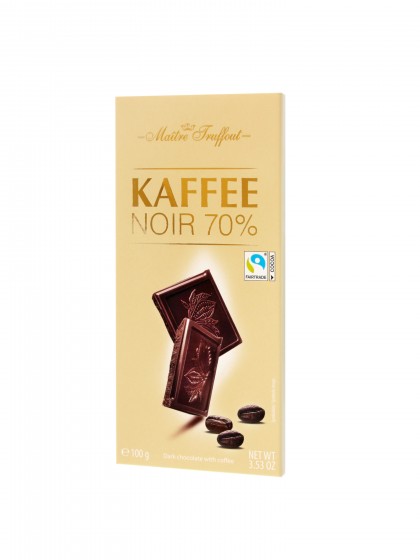 Ciocolata neagra 70 cu cafea 100g