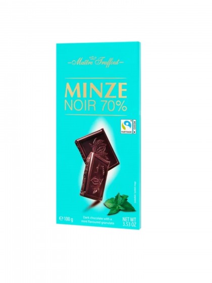 Ciocolata neagra 70 cu menta 100g