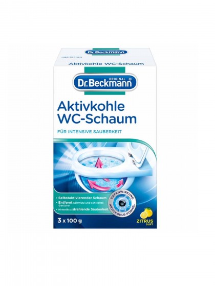 Carbune activ spuma WC Dr Beckmann citrus 3x100g