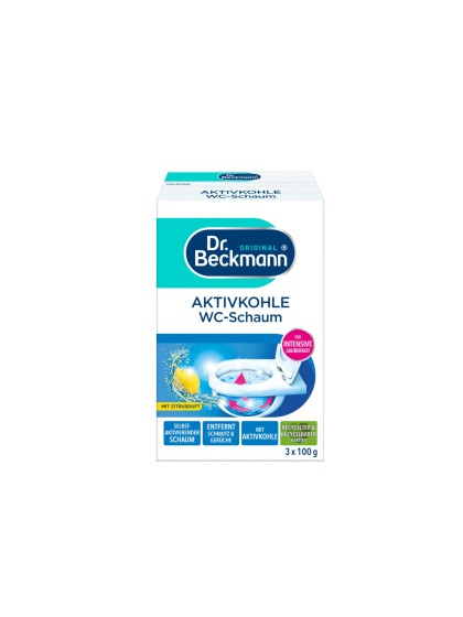 Carbune activ spuma WC Dr Beckmann citrus 3x100g
