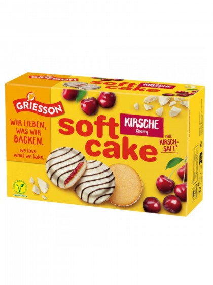 Biscuiti Griess Soft Cake cirese 300g