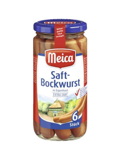 Meica Bockwurst crenvusti borcan 180g 6buc