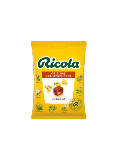 Bomboane Ricola ierburi negr75g