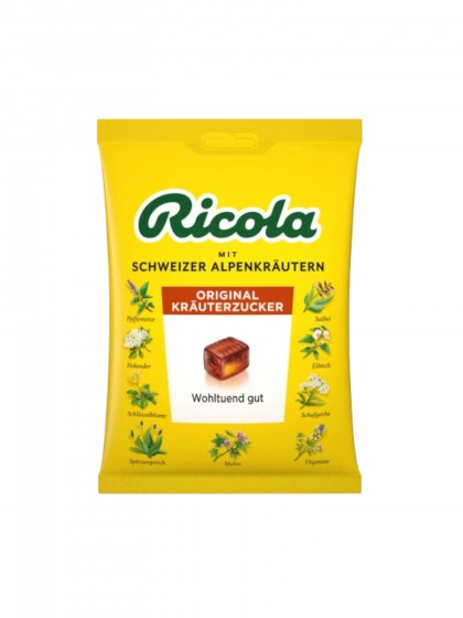 Bomboane Ricola ierburi negr75g