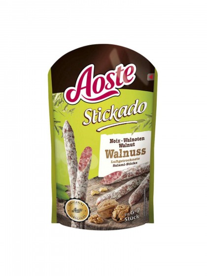 Aoste Sticks Salam cu nuci 70g