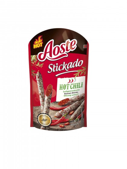 Aoste Sticks Salami Hot Chilli 7buc 70g