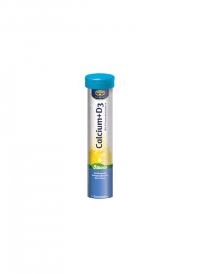 Tablete efervescente Calciu D3 cu Stevia