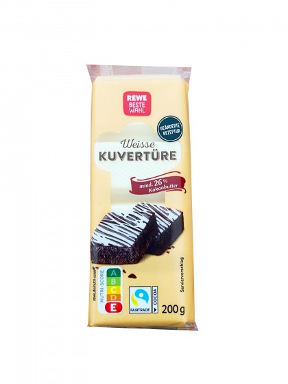 Ciocolata menaj Rewe alba 200g