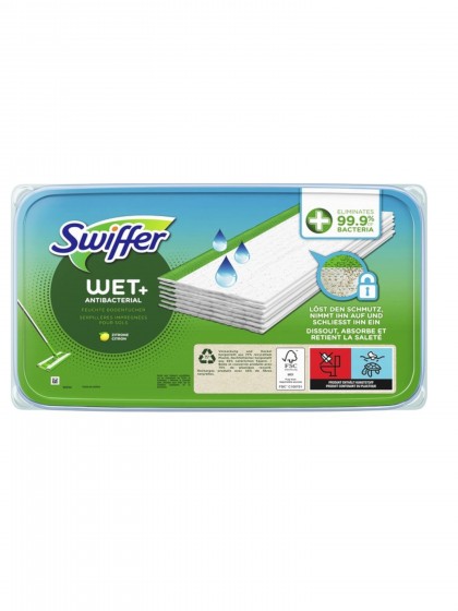 Swiffer lavete umede podea 10buc