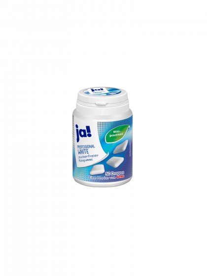Ja guma de mestecat 50buc white