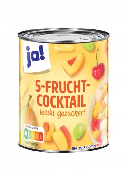 Ja conserva 5 fructe cocktail 820g