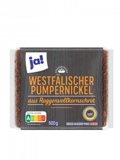 Ja Pumpernickel paine secara 500g