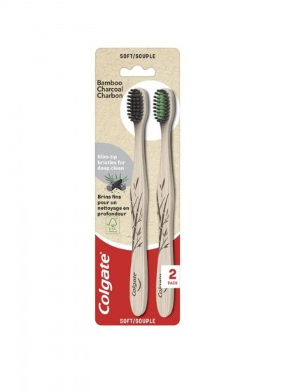 Perie dinti bambus Colgate soft 2buc