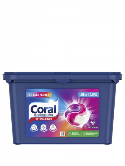 Detergent Coral color AllinOne caps 16sp