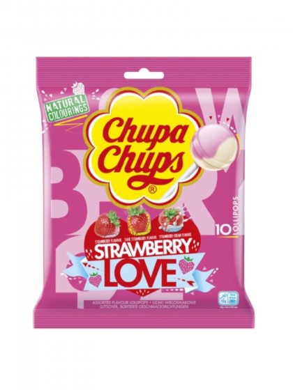 Chupa Chups Strawberry lovers 120g acadele