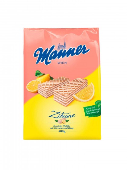 Napolitane Manner 400g Zitrone