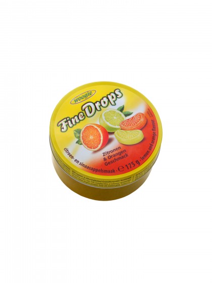 Bomboane gust lamaie portocale cutie 175g