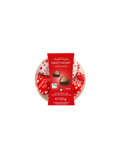 Praline inima umplute crema alune 125g