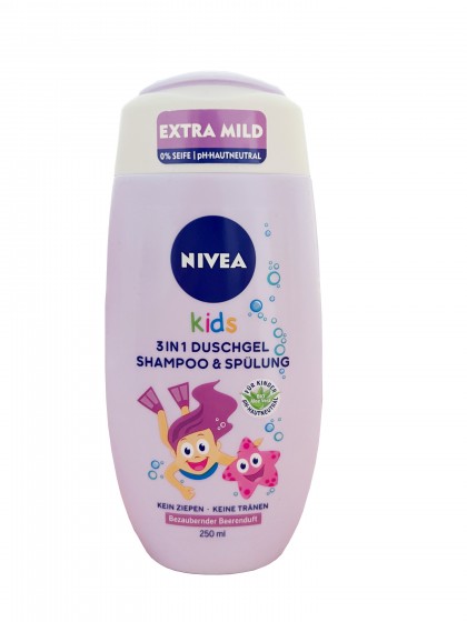 Nivea Kids 3in1 samp dus 250ml