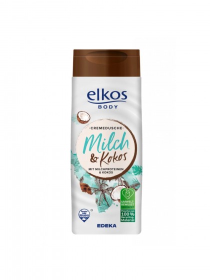 Elkos crema dus lapte cocos 300ml