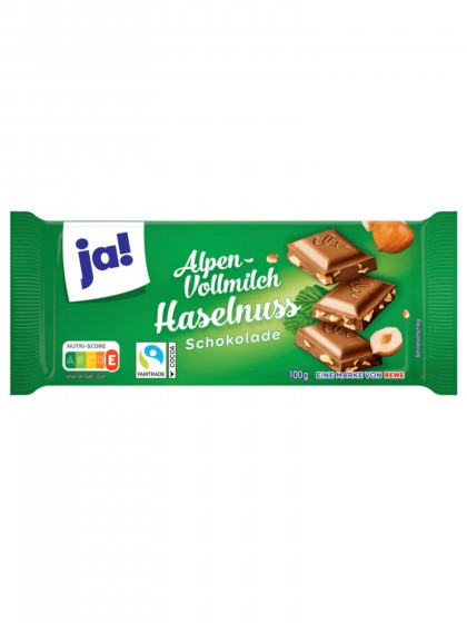Ciocolata Alpenmilch alune Ja 100g