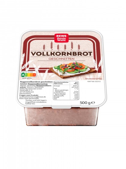 Paine integrala cutie 500g Rewe