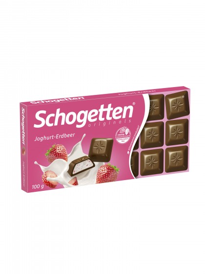 Schogetten ciocolata iaurt capsuni 100g