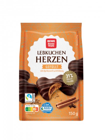 Turta dulce Rewe inima umplut 150g