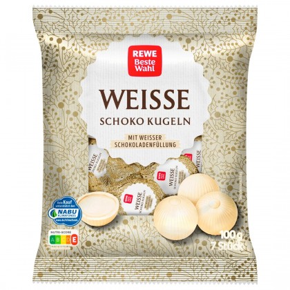 Rewe bomboane cioco alba 100g
