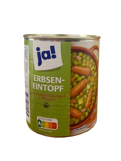 Conserva mazare carnati ja 800g