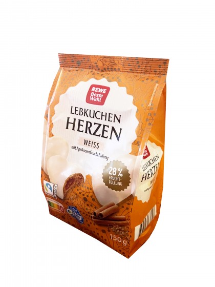 Turta dulce Rewe inimi weiss 150g