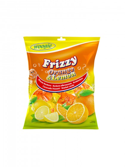 Bomboane Frizzy Orange Lemon 170g