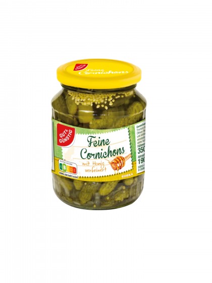 Castraveti cornichon cu miere 350g