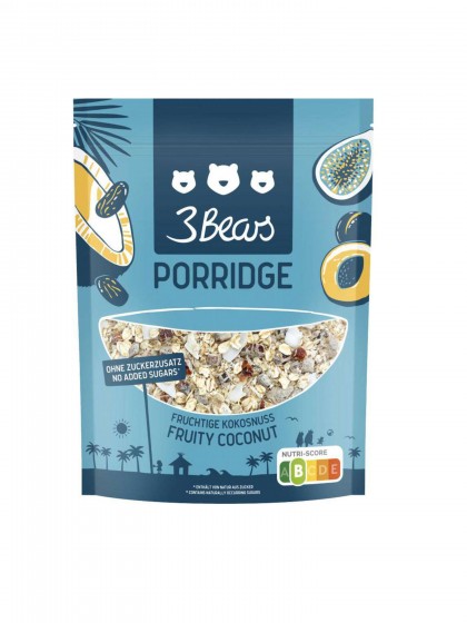 3Bears Porridge Fruchtige Kokosnuss 400g