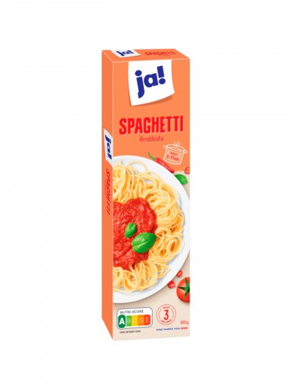 Ja spaghete cu sos arrabbiata 385g