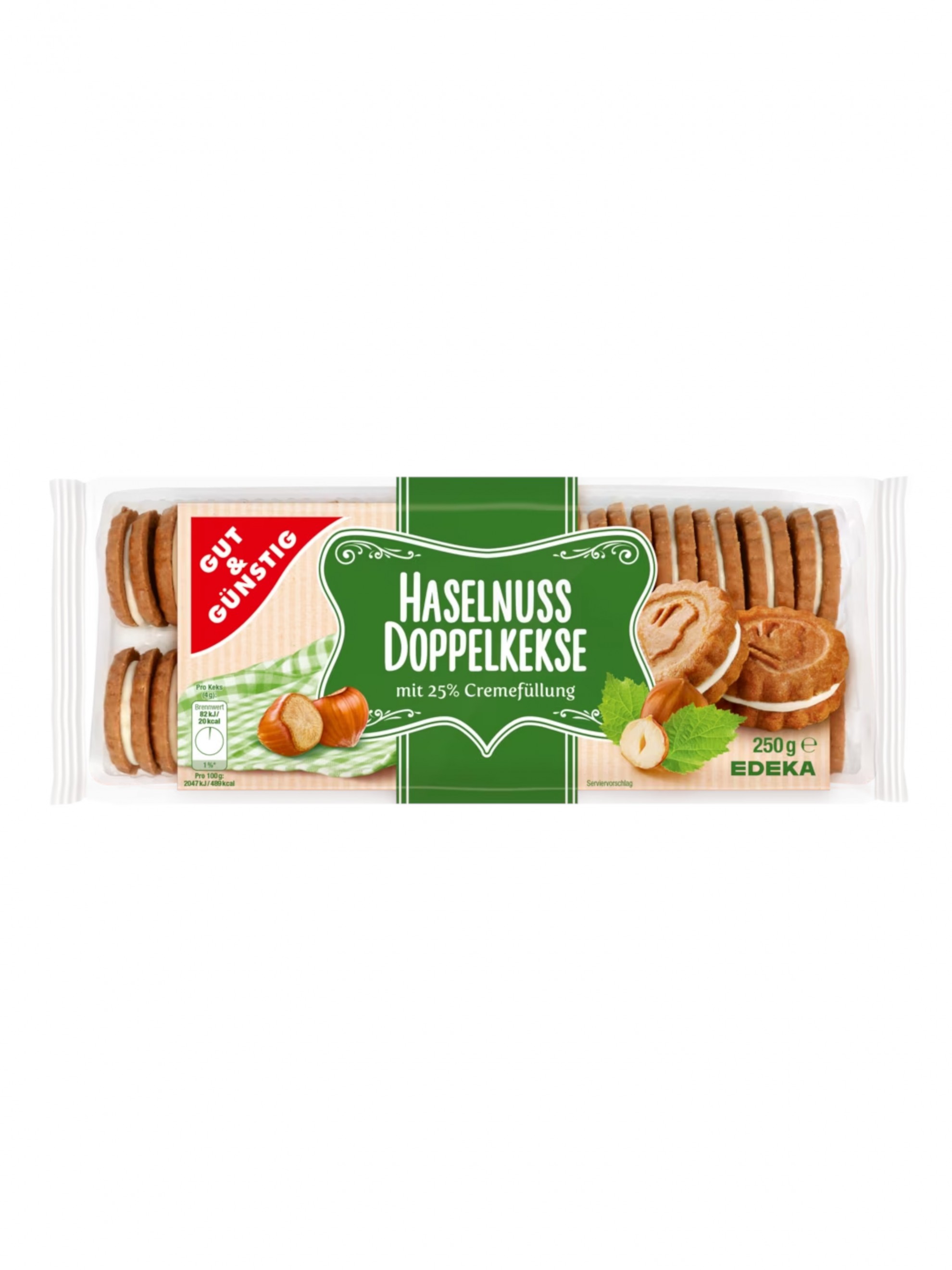 GG biscuiti Doppelkeks Haselnuss 250g | Kurt German Market