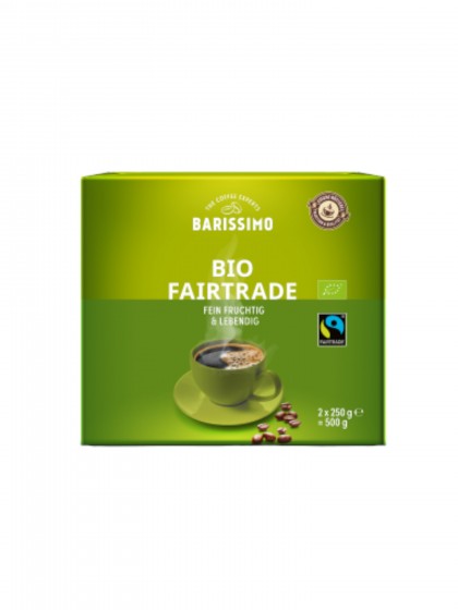 Cafea Barissimo Bio macinata 2x250g