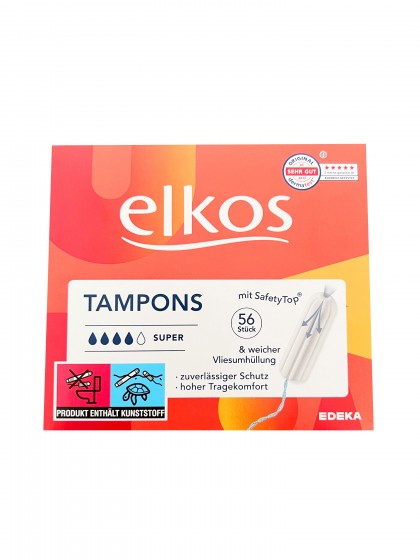 Elkos tampoane super 56buc