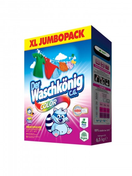 Detergent Der Waschkonig pudra 100sp 6kg color