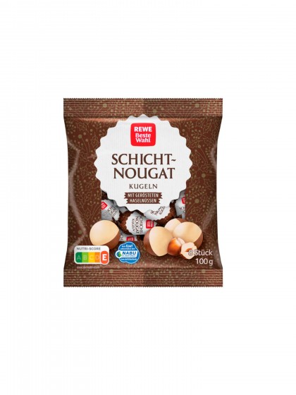 Rewe bile nougat 100g crema alune
