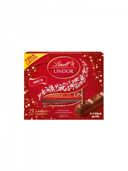 Lindt Lindor Sticks lapte 4x25g
