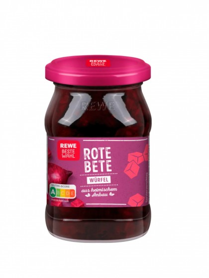 Sfecla rosie cuburi Rewe 330g