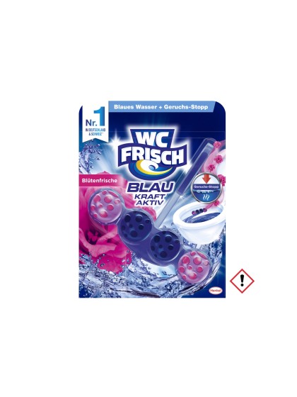 WC Frisch kraft Aktiv Blau Bluten