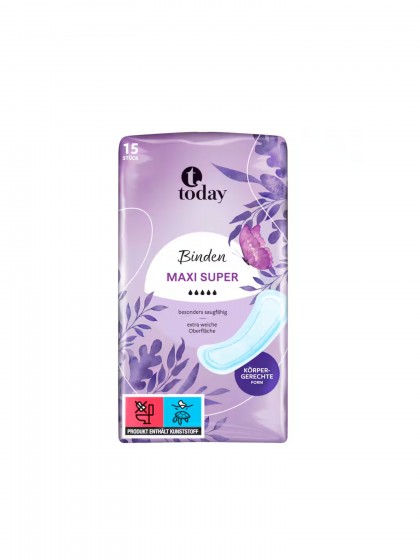 Tampoane Today maxi super 15buc